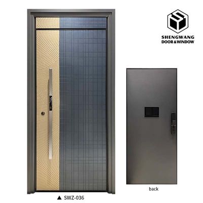 스윙 골드 알루미늄 상업 입구 문 주 외관 알루미늄 프레임 외관 문