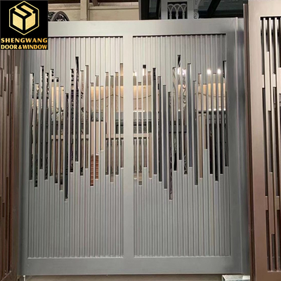 Fire Resistance With Brown Aluminum Garden Gate And Smart Locks For Aluminum Side Gates