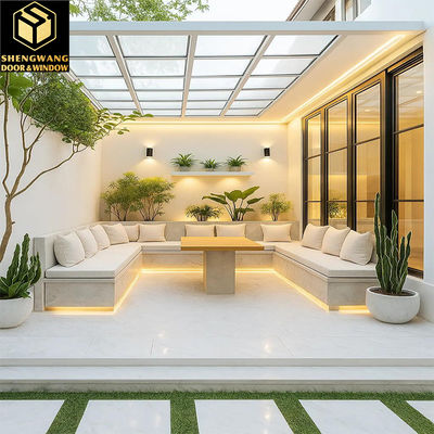 슬라이딩 스크린 프레임 없는 알루미늄 슬라이딩 도어